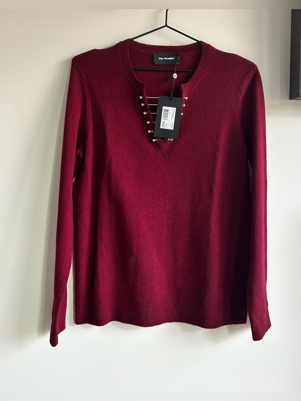 The Kooples Wool and Cashmere Sweater Red Medium NWT